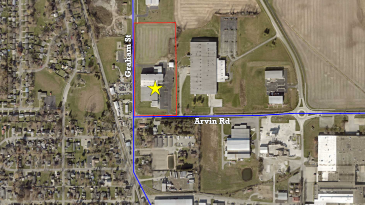 150 Arvin Rd Franklin IN 46131 Aerial w labels 2