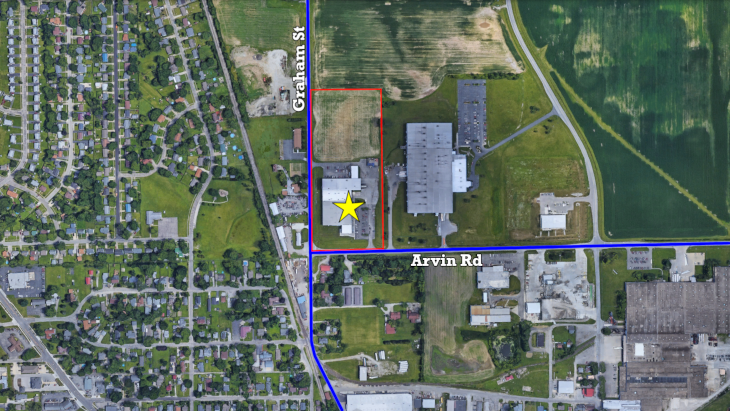 150 Arvin Rd Franklin IN 46131 Aerial w labels